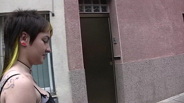 Innocent spanish girl fucks for money