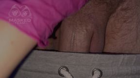 I slowly and sensually lick his dick until he cums in my mouth