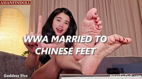 Chinese Foot Wedding Ceremony - Pathetic Weak White boi Finally Marries My Divine Chinese Foot Goddess ? Diamond Toe Ring, Moaning, Premature Leaking & Fd Family Share on His Wedding Night , Chinese sole sniffing Foot findom exposure