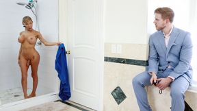 ”I watch my boss big breasted tgirl housewife shower”