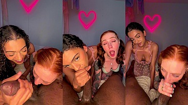 Double BURPING Blowjob