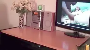 Tgirl Watches Porn And Jerks