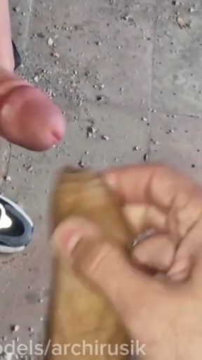 Jaw-dropping moment from "Young wankers with big dicks hid in an abandoned factory to suck a dick"