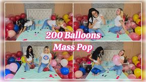 200 Balloons Massive Pop