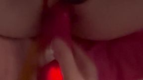 British MILF Scouse Bella uses double vibrator on herself