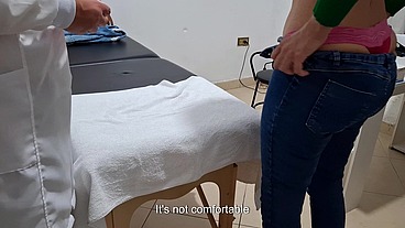 An anal/rectal exam performed by a real doctor.