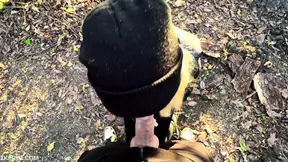Russian beauty gives best blowjob to big dick man
