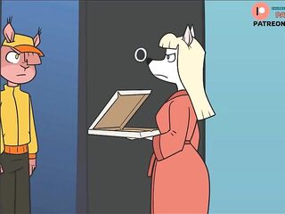 FUTA YIFF PIZZA DELIVERY COMICS STORY ANIMATION 4K 60FPS