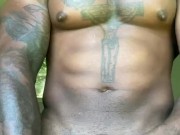 Sexy lad busts huge nut in living room