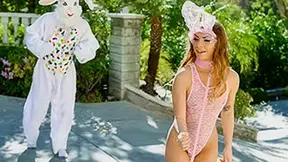 Summer Brooks in Mini Easter Bunny Darling Gets Slammed - ExxxtraSmall