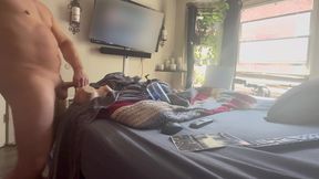 Standing with My Window Wide Open Stroking and Fucking Until I Get Caught at the End