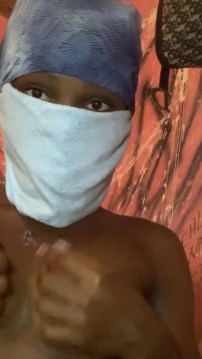 Hot ebony petite babe boob massage   Clip 2
