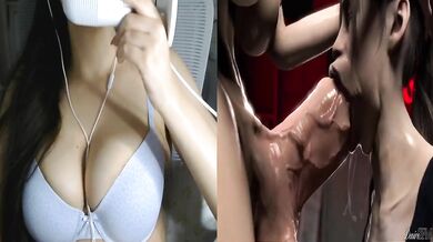 Huge monster cock wrecks tight girl with extreme deepthroat creampie