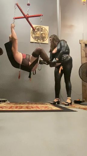 Sissy Handsfree Cums Prematurely in Chastity During Pegging and I Humiliate Him