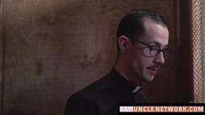 SayUncleNetwork.com - Post-blowjob bliss as religious twink gets barebacked hard