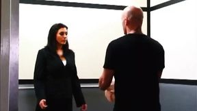 You'll enjoy watching the giant knockers on the brunette MILF Raylene,