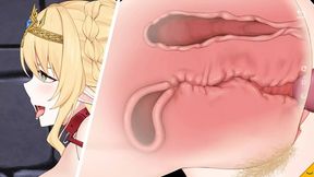 Elf girl gets fucked in all holes by lustful vine in 3D anime hentai