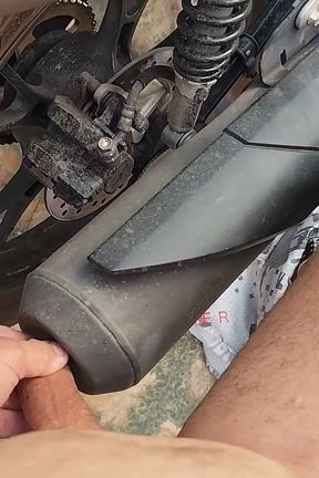 Stepdaddy Quick Fuck on Motorcycle.