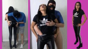 Adidas slut eRica gets finger fucked in her Adidas outfit!!