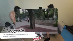 Estábamos haciendo un poco de ejercicio cuando se nos acercaron 3 guapos instructores que se ofrecieron a ponernos una rica y excitante rutina, no te lo pierdas