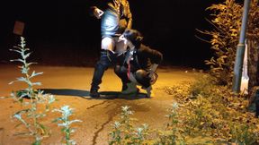 Horny Milf Gives Passionate Rimjob On A Public