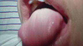 I really want to give you affection with my tongue! Do you receive it?