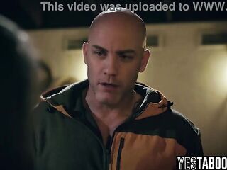 Gorgeous petite MILF gets her pussy pounded mid workout by her big rod excited tutor