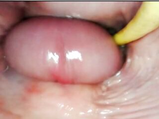 ASTONISHING INWARD POV. CAMERA INSIDE HER SNATCH WHILST I FILL HER WITH CUM