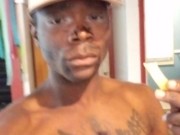 Homeless thugs eats crap