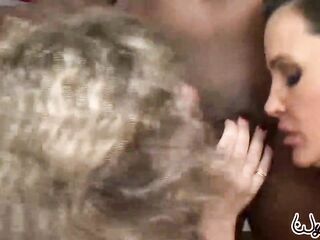 Tan Brunette hair Lisa Ann & mother I'd like to fuck Sara Jay Ride Mr. Marcus Giant Jock!