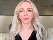 Hot Blonde Gives You A Juicy Handjob