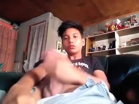 Exotic male in incredible asian, amateur gay porn video