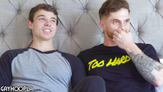 Amatør europæisk twink Jeremy Barker får en dyb rå fuck fra tatoveret stud Dustin Hazel