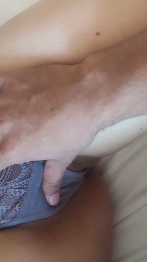 Waking up my girlfriend in the morning and playing with her big ass tight pussy and sexy boobs   Clip 1