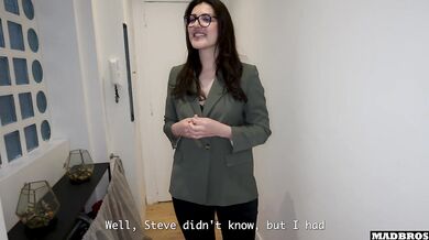 French milf gets her thick ass pounded raw before her meeting