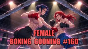 Female Boxing Gooning #16D: Knockout Queen's Mesmeric Ring Dominion (Animated, Music, Text)