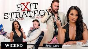 ”Boss Lana Violet Caught Mid-Fuck by Workmate”