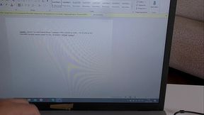 fucking in a home office with an employee