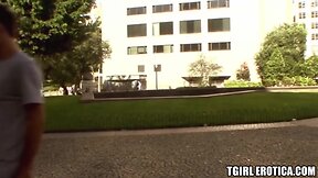 Crazy russian shemale fucks his butt after blowing penis