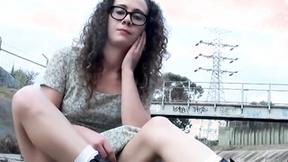 ”Sassy Teenager Peeing After Public Masturbation”