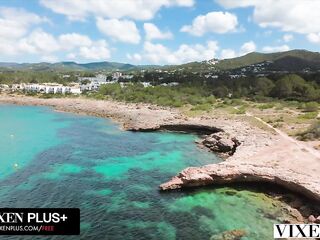 VIXEN Nice-looking Blonde Lily Blossom Shares Hot Bestie Emiri Momota With Boyfriend In Surprise trio