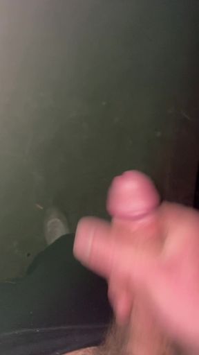 Shooting a big load in public