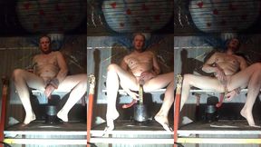 long webcam record with multiple toys. horny on the sauna.