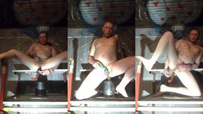 long webcam record with multiple toys. horny on the sauna.