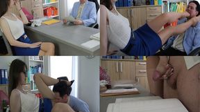 The tall dominant secretary!