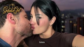 my colombian wife s first suggestion was to have sex in public on the balcony, and we did it! milf - salome gil