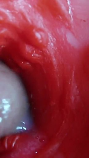 Super quality squelchy wet hole ASMR camera inside   Clip 1