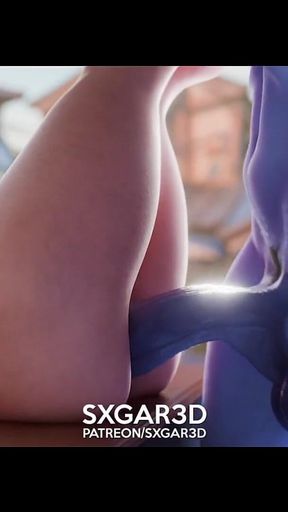 D3d Sxgar3d Thirsty Nympho Craves Monster Cocks: Intense Anal Action on the Table