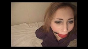 Big Ball Gag Extra Tight the way she wants it