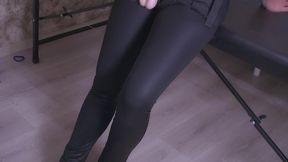 lewd slattern pegging her man s and gets cum.